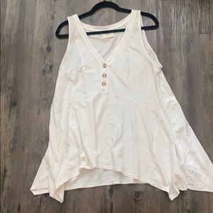 White Anthropologie Tank